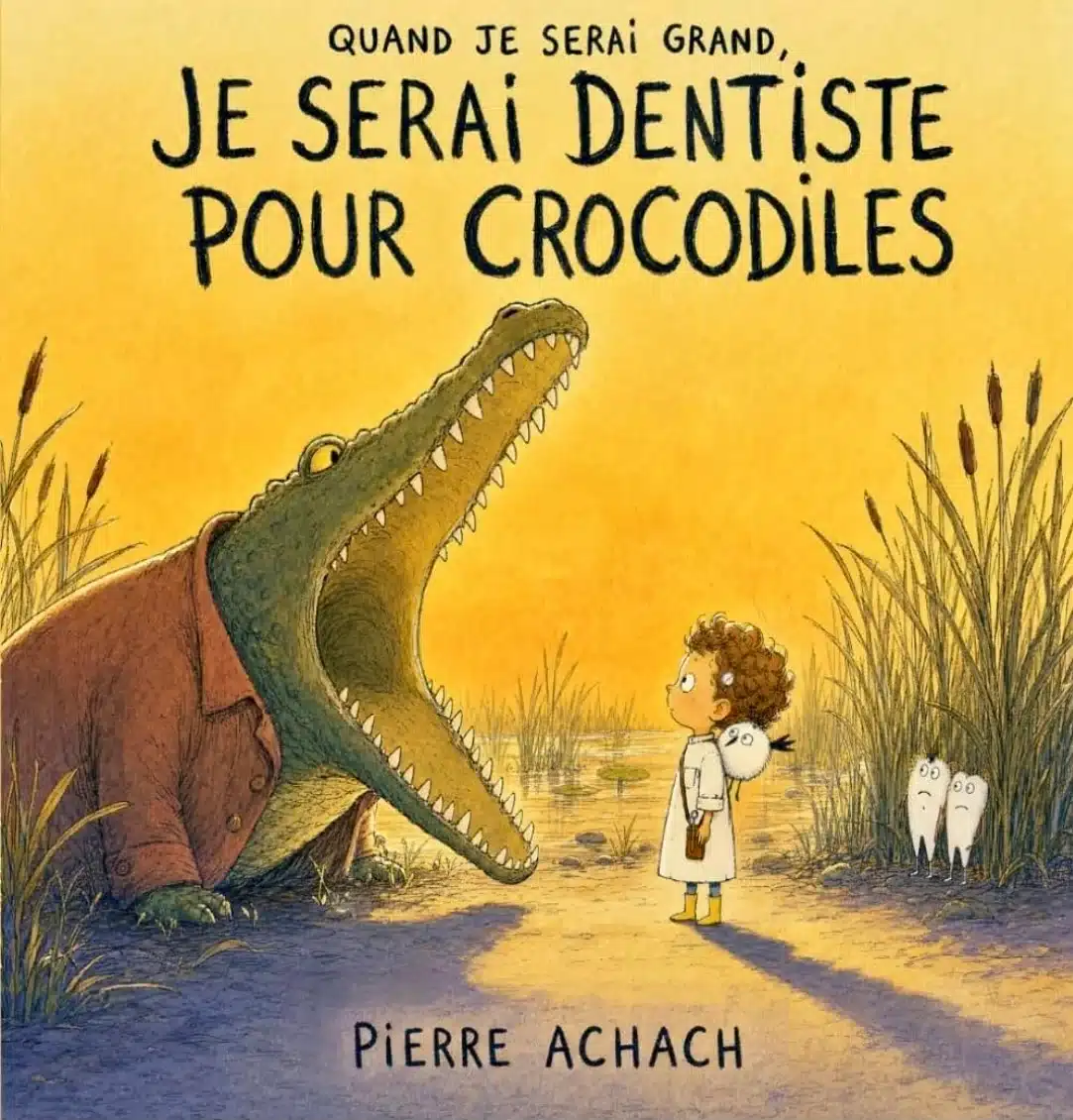 Couverture de « Quand je serai grand, je serai dentiste pour crocodiles »