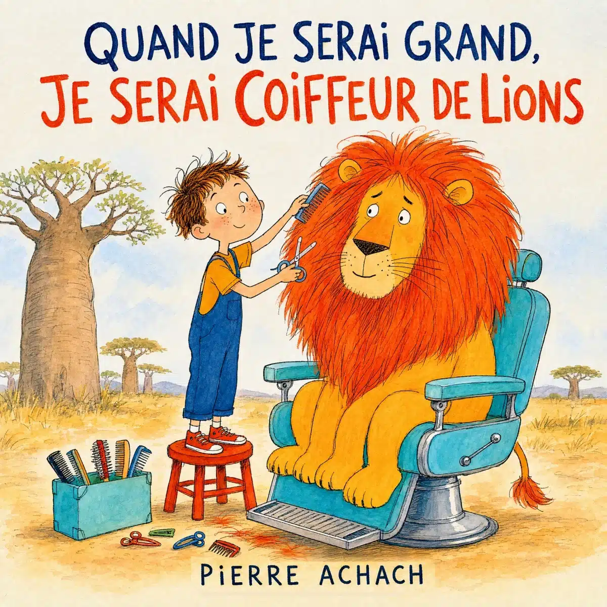 Couverture de « Quand je serai grand, je serai coiffeur de lions »